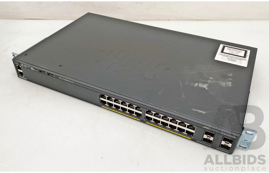 Cisco Catalyst (WS-C2960X-24TS-L) 2960-X Series 24-Port Gigabit Ethernet Switch