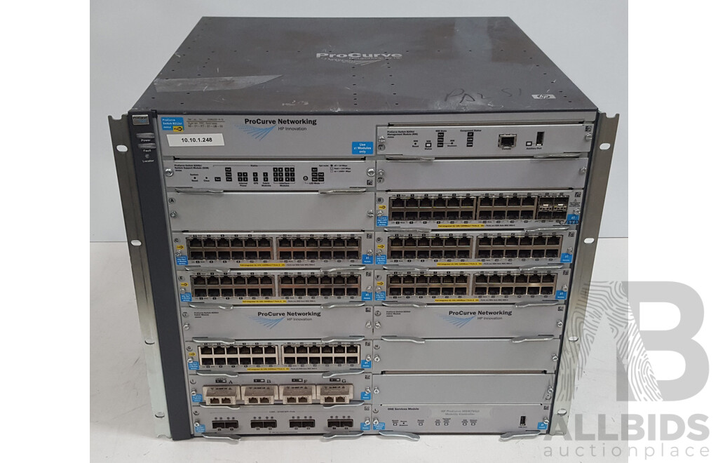 HP (J9091A) ProCurve 8212zl Network Chassis