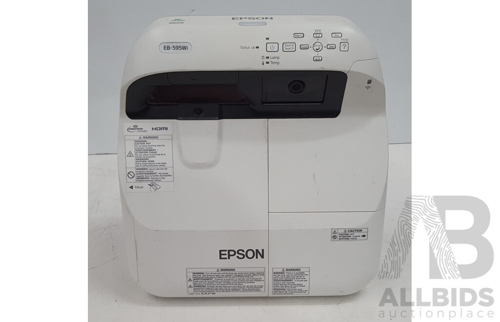 Epson (EB-595Wi) WXGA 3LCD Projector