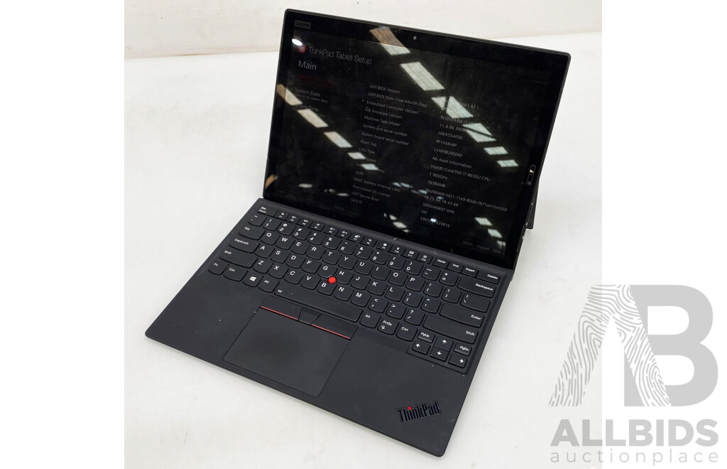 Lenovo ThinkPad X1 Gen3 Intel Core I7 (8650U) 1.9GHz-4.2GHz Quad-Core CPU 14-Inch Detachable Touchscreen Laptop