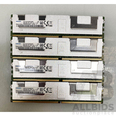 Samsung (M386A8K40BM1-CRC5Q) 64GB ECC DDR4 RDIMM RAM - Lot of Four