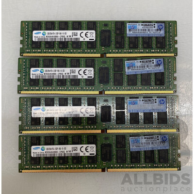 Samsung (M393A4K40BB0-CPB0Q) 32GB ECC DDR4 RDIMM RAM - Lot of Four