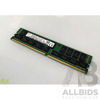 SK Hynix (HMA84GR7MFR4N-TF) 32GB ECC DDR4 RDIMM RAM - Lot of Four