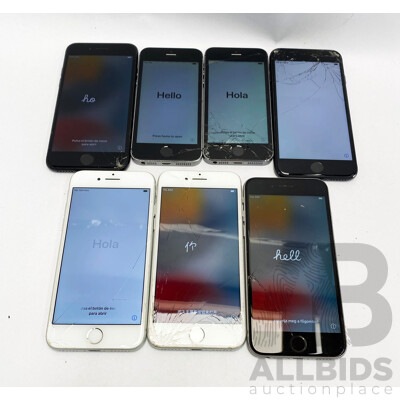Assorted Lot of Iphones of Various Models