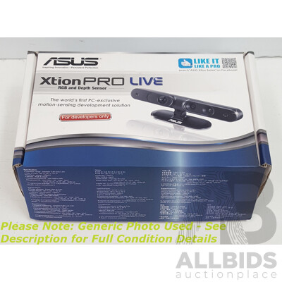 ASUS Xtion Pro Live RGB and Depth Sensor