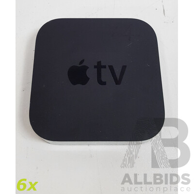 Apple TV (A1469) 3rd Generation HD Media Streamer - Lot of Six
