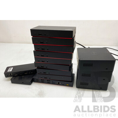 Assorted Lot of Docking Stations (Dell/Lenovo)