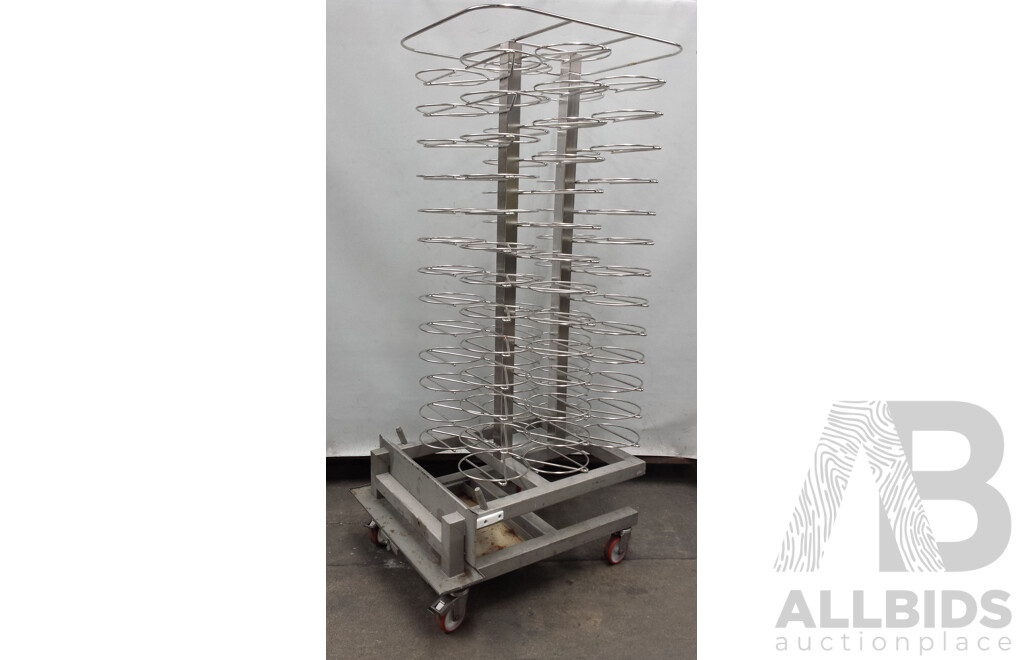 Alto-Shaam Mobile Roll-in Combimate Halo Heat Holding Cabinet with Mobile Stainless Steel Plate Cart