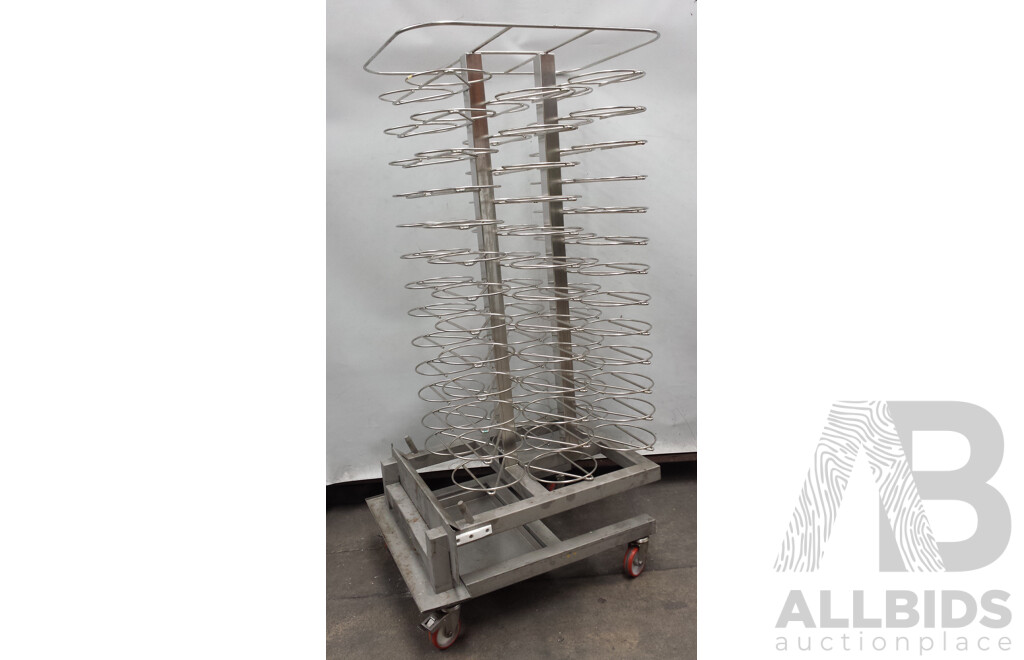 Alto-Shaam Mobile Roll-in Combimate Halo Heat Holding Cabinet with Mobile Stainless Steel Plate Cart