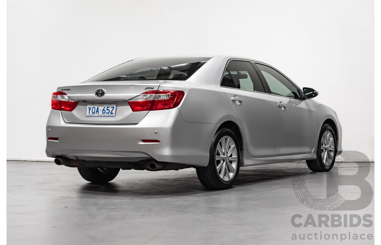 7/2017 Toyota Aurion AT-X GSV50R 4d Sedan Silver 3.5L