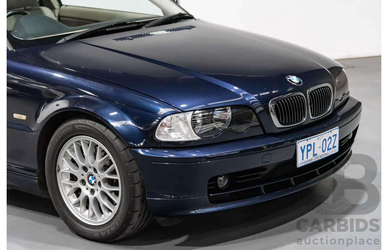 2/2002 Bmw 3 25Ci E46 2d Coupe Blue 2.5L