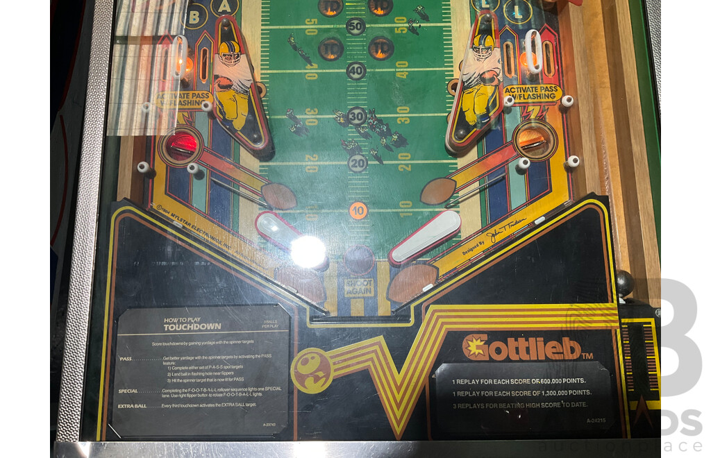 TOUCHDOWN (D. Gottlieb & Co) Pinball Machine