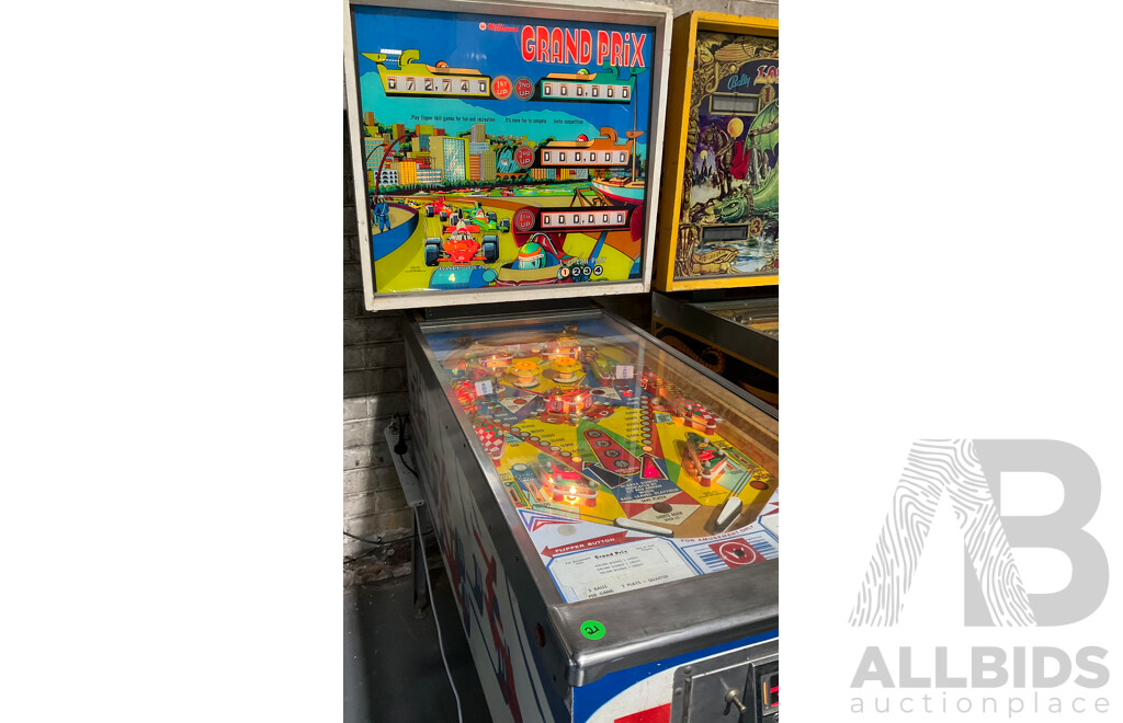 GRAND PRIX (Williams) Pinball Machine