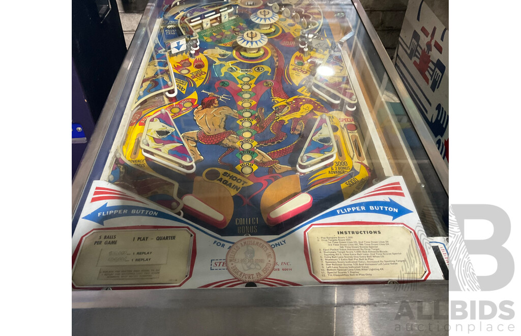 TRIDENT (Stern) Pinball Machine