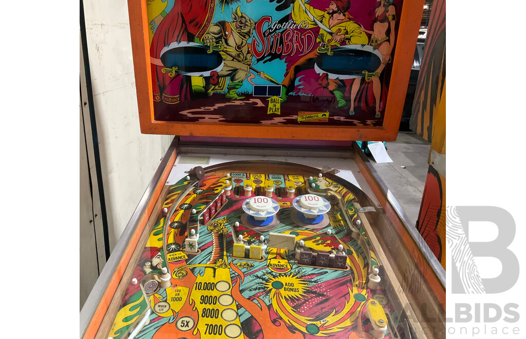 SINBAD (Gottlieb) Pinball Machine