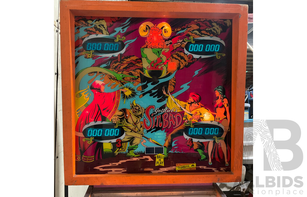 SINBAD (Gottlieb) Pinball Machine