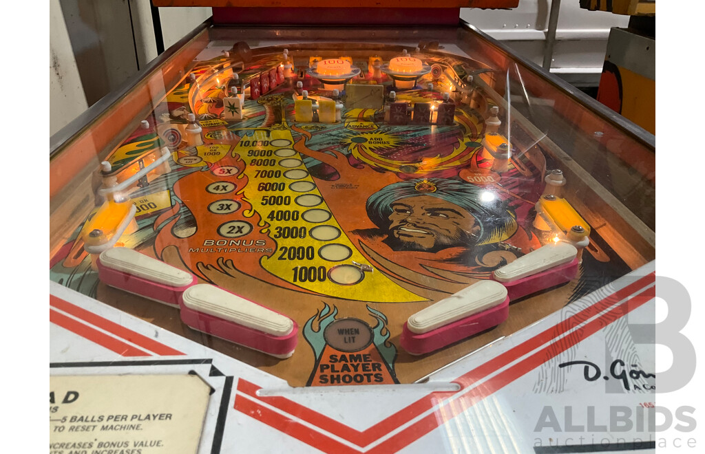 SINBAD (Gottlieb) Pinball Machine