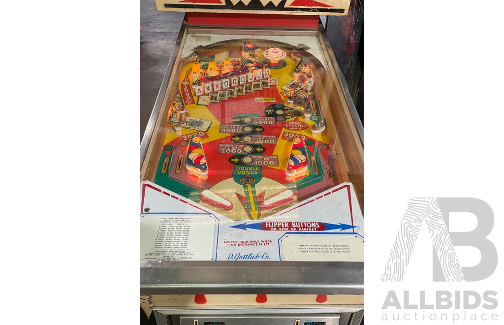 ROYAL FLUSH (D. Gottlieb & Co) Pinball Machine