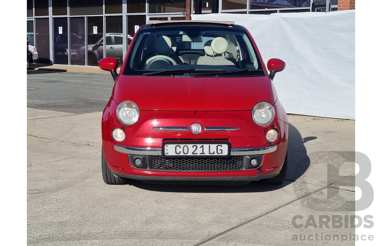 11/2012 Fiat 500 TWIN AIR  2d Convertible Red 0.9L