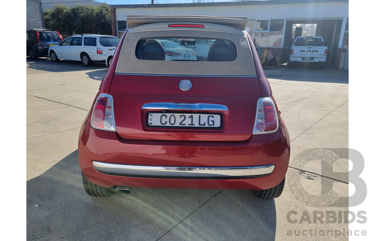 11/2012 Fiat 500 TWIN AIR  2d Convertible Red 0.9L