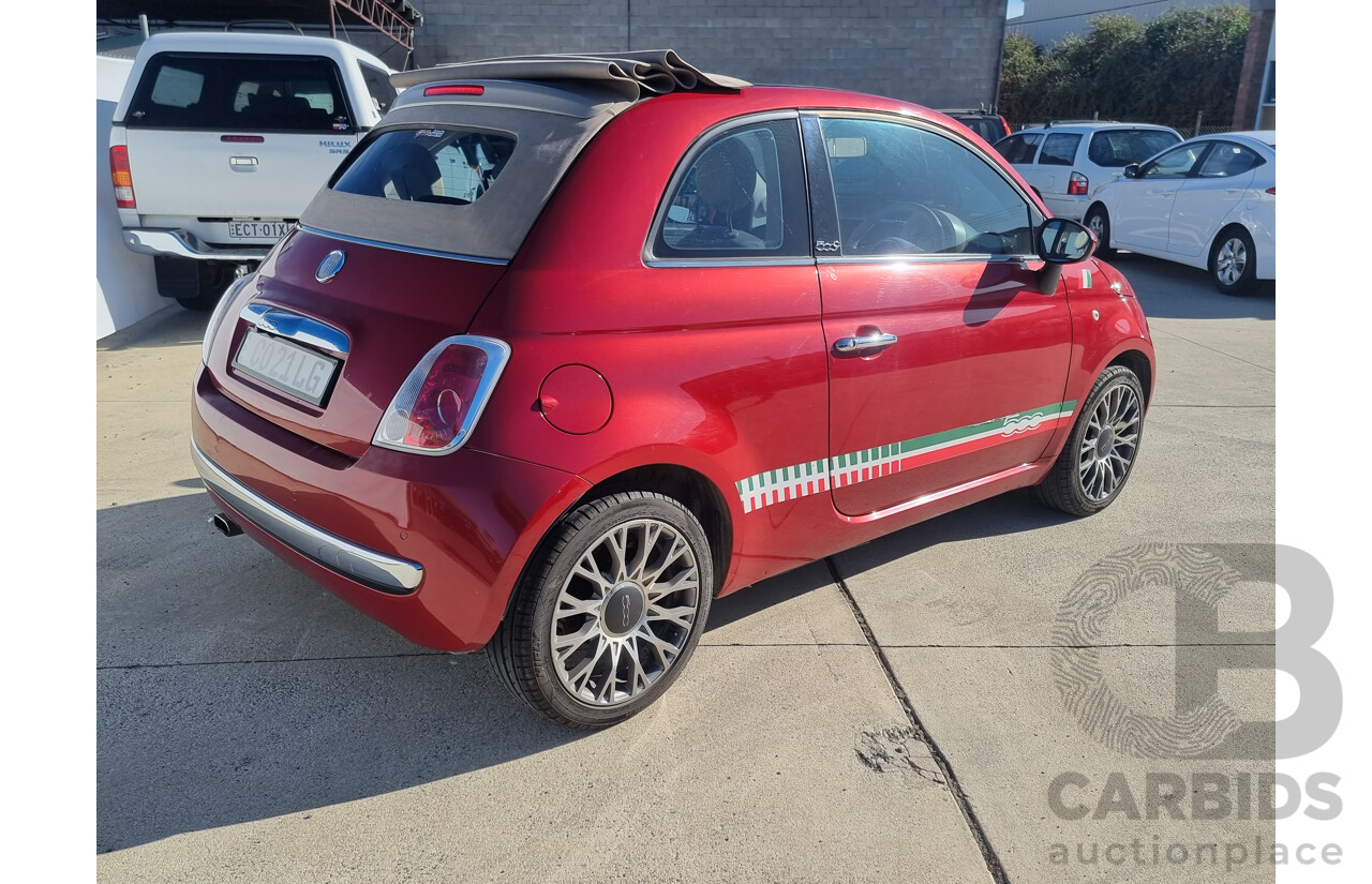 11/2012 Fiat 500 TWIN AIR  2d Convertible Red 0.9L