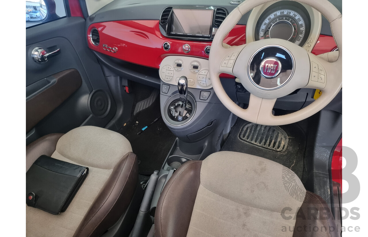 11/2012 Fiat 500 TWIN AIR  2d Convertible Red 0.9L