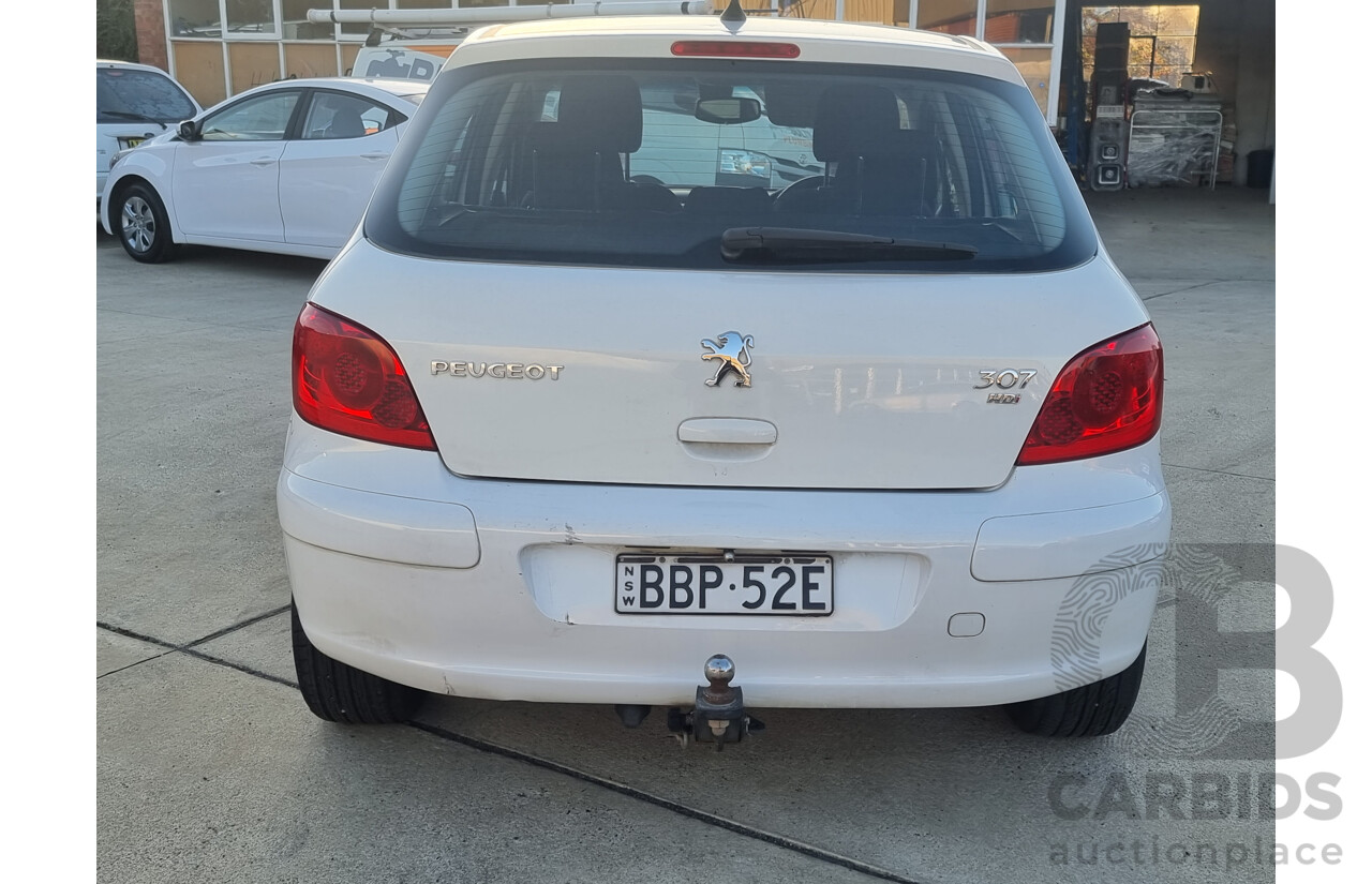 3/2007 Peugeot 307 XSE HDi 2.0 MY06 UPGRADE 5d Hatchback White 2.0L