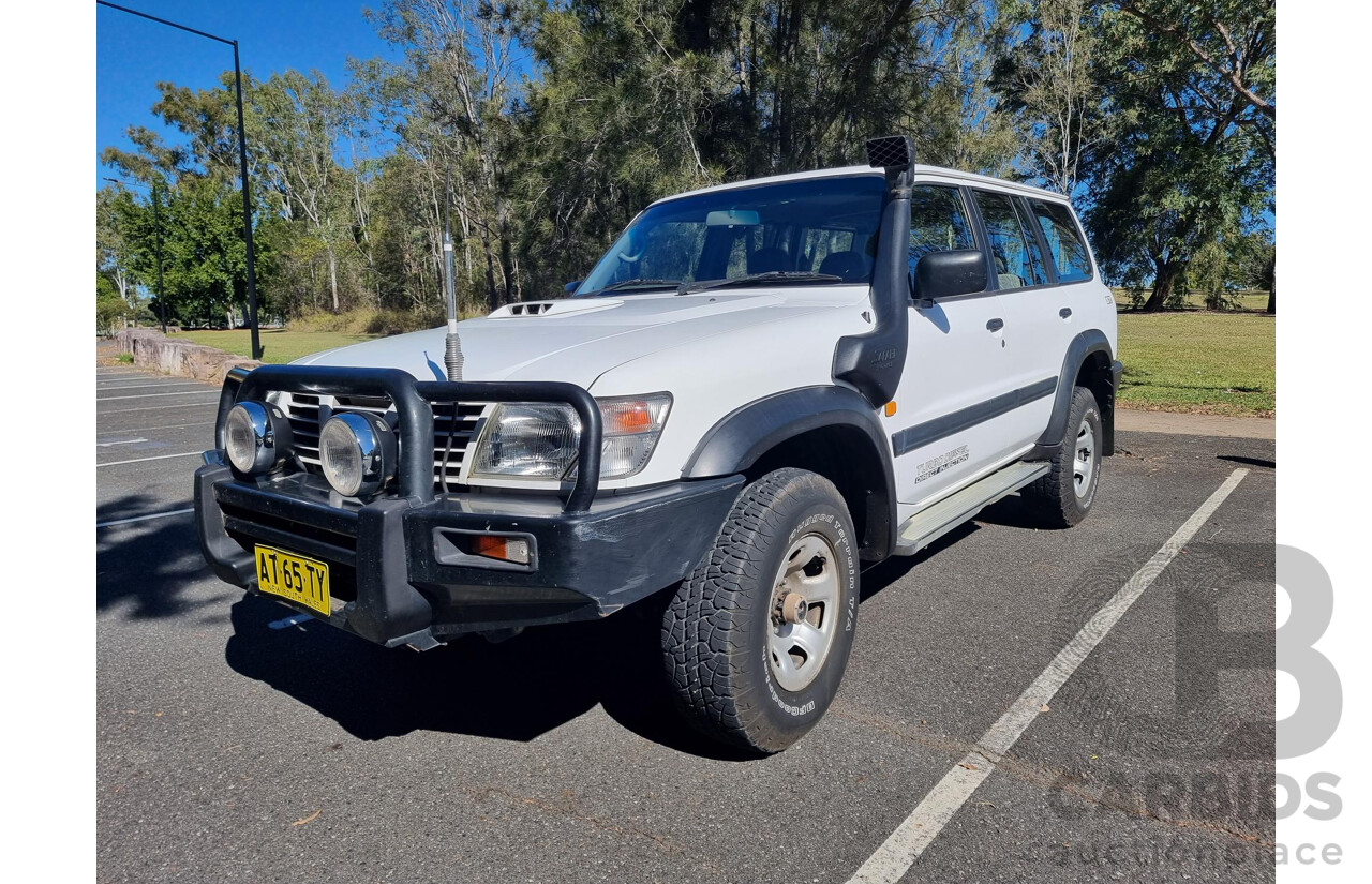 6/2001 Nissan Patrol DX (4x4) GU II 4d Wagon White 3.0L