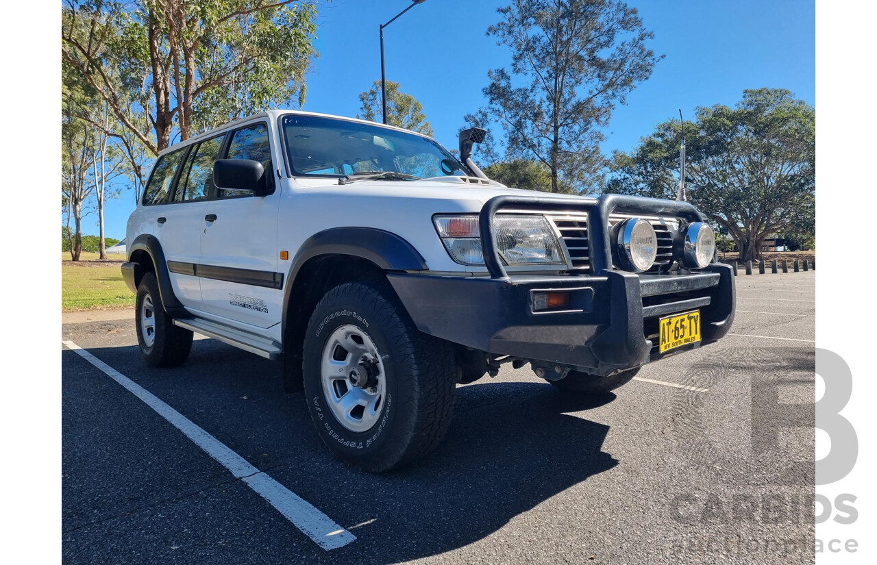 6/2001 Nissan Patrol DX (4x4) GU II 4d Wagon White 3.0L