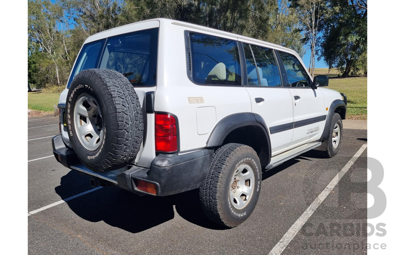 6/2001 Nissan Patrol DX (4x4) GU II 4d Wagon White 3.0L