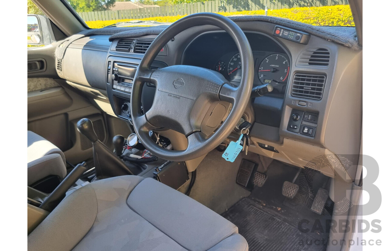 6/2001 Nissan Patrol DX (4x4) GU II 4d Wagon White 3.0L