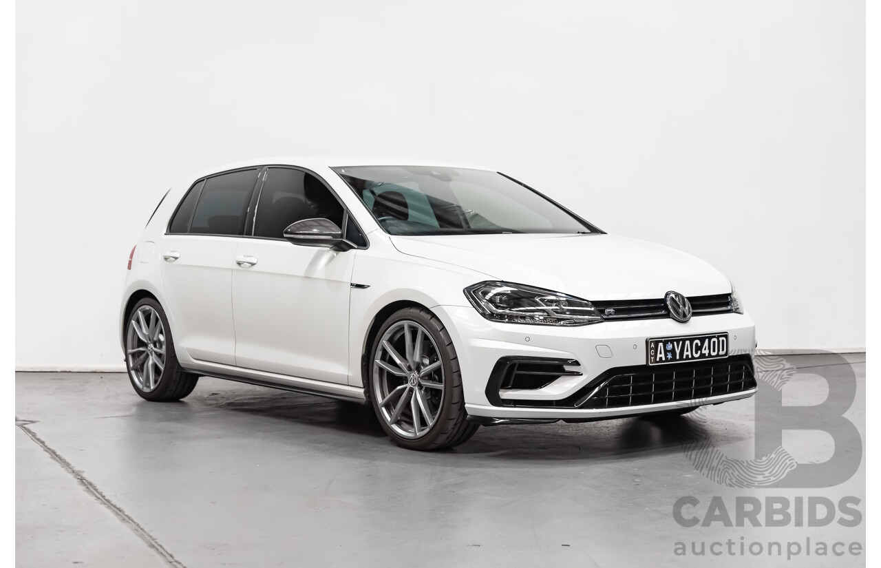 11/2017 Volkswagen Golf R MK 7.5 Wolfsburg Edition AU 5d Hatchback White 2.0L Turbo