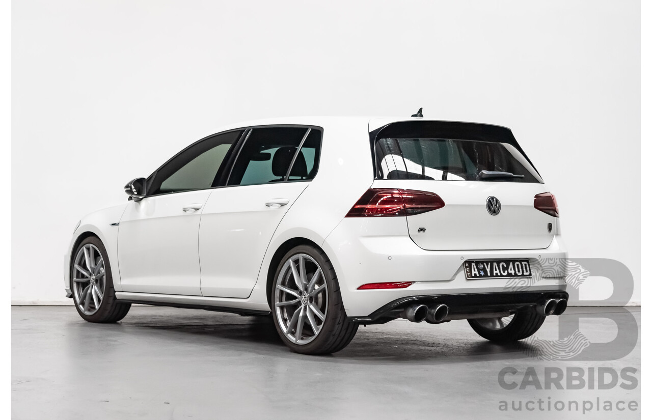 11/2017 Volkswagen Golf R MK 7.5 Wolfsburg Edition AU 5d Hatchback White 2.0L Turbo