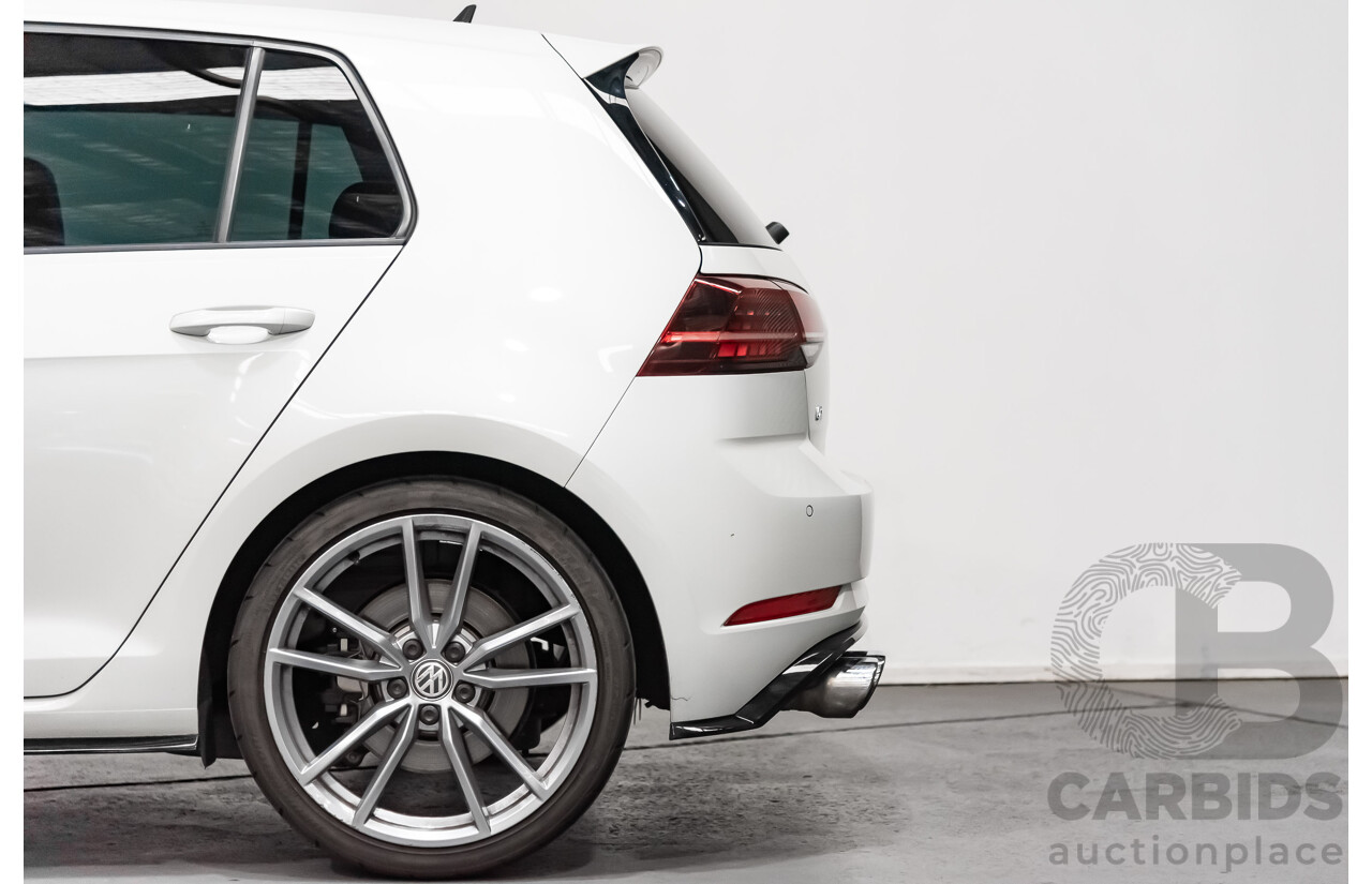 11/2017 Volkswagen Golf R MK 7.5 Wolfsburg Edition AU 5d Hatchback White 2.0L Turbo