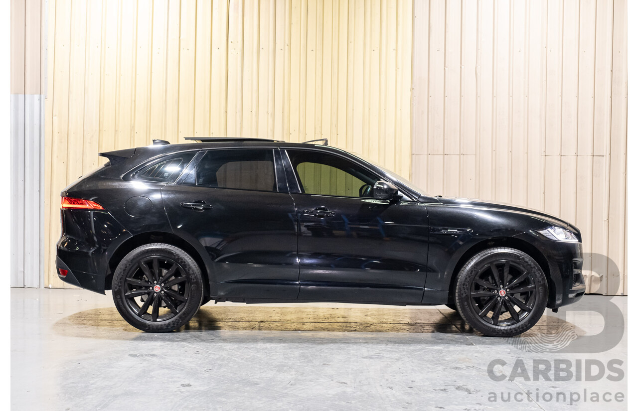 8/2016 Jaguar F-Pace 20d R-sport (AWD) 4d Wagon Black Turbo Diesel 4cyl 2L