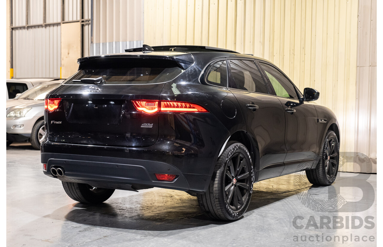 8/2016 Jaguar F-Pace 20d R-sport (AWD) 4d Wagon Black Turbo Diesel 4cyl 2L