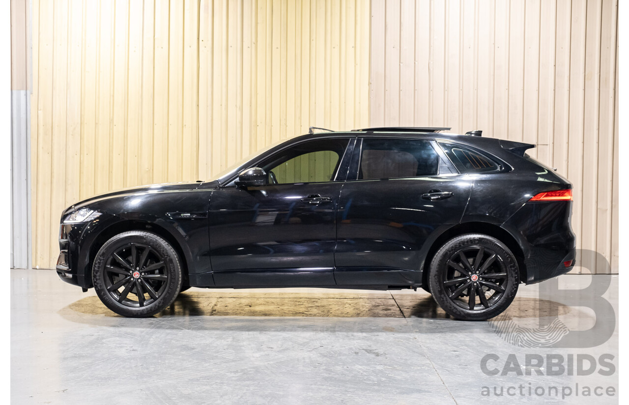 8/2016 Jaguar F-Pace 20d R-sport (AWD) 4d Wagon Black Turbo Diesel 4cyl 2L