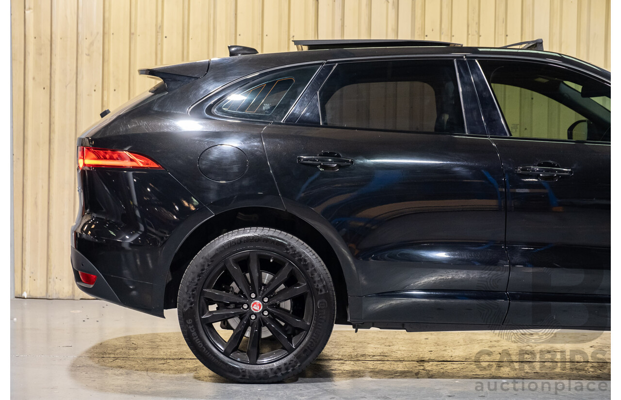 8/2016 Jaguar F-Pace 20d R-sport (AWD) 4d Wagon Black Turbo Diesel 4cyl 2L