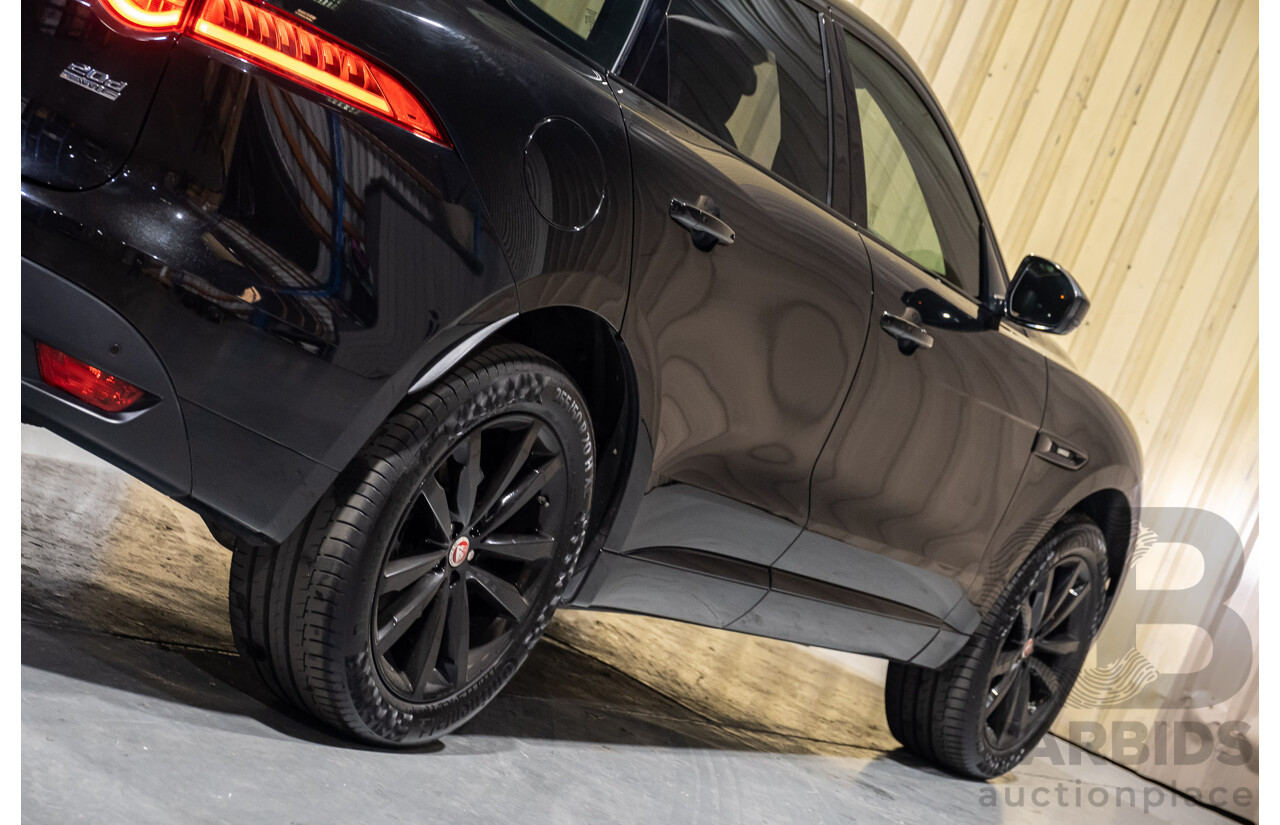 8/2016 Jaguar F-Pace 20d R-sport (AWD) 4d Wagon Black Turbo Diesel 4cyl 2L
