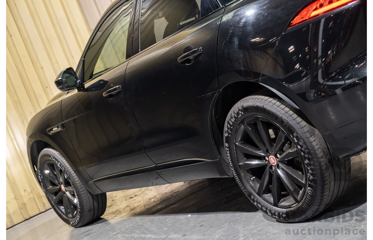 8/2016 Jaguar F-Pace 20d R-sport (AWD) 4d Wagon Black Turbo Diesel 4cyl 2L