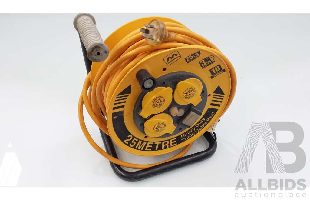 25 Meter Heavy Duty Power Cable Reel and Engineering Innovation Clutch Kit