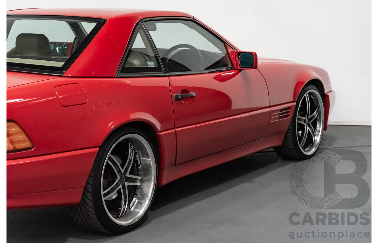 7/1990 Mercedes-Benz 500 SL  2d Convertible Red 5.0L V8