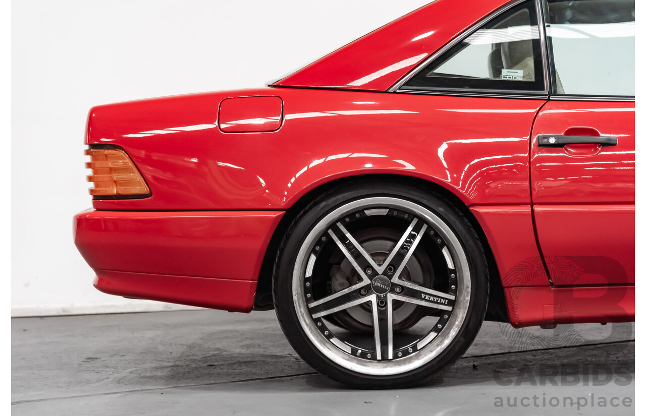 7/1990 Mercedes-Benz 500 SL  2d Convertible Red 5.0L V8