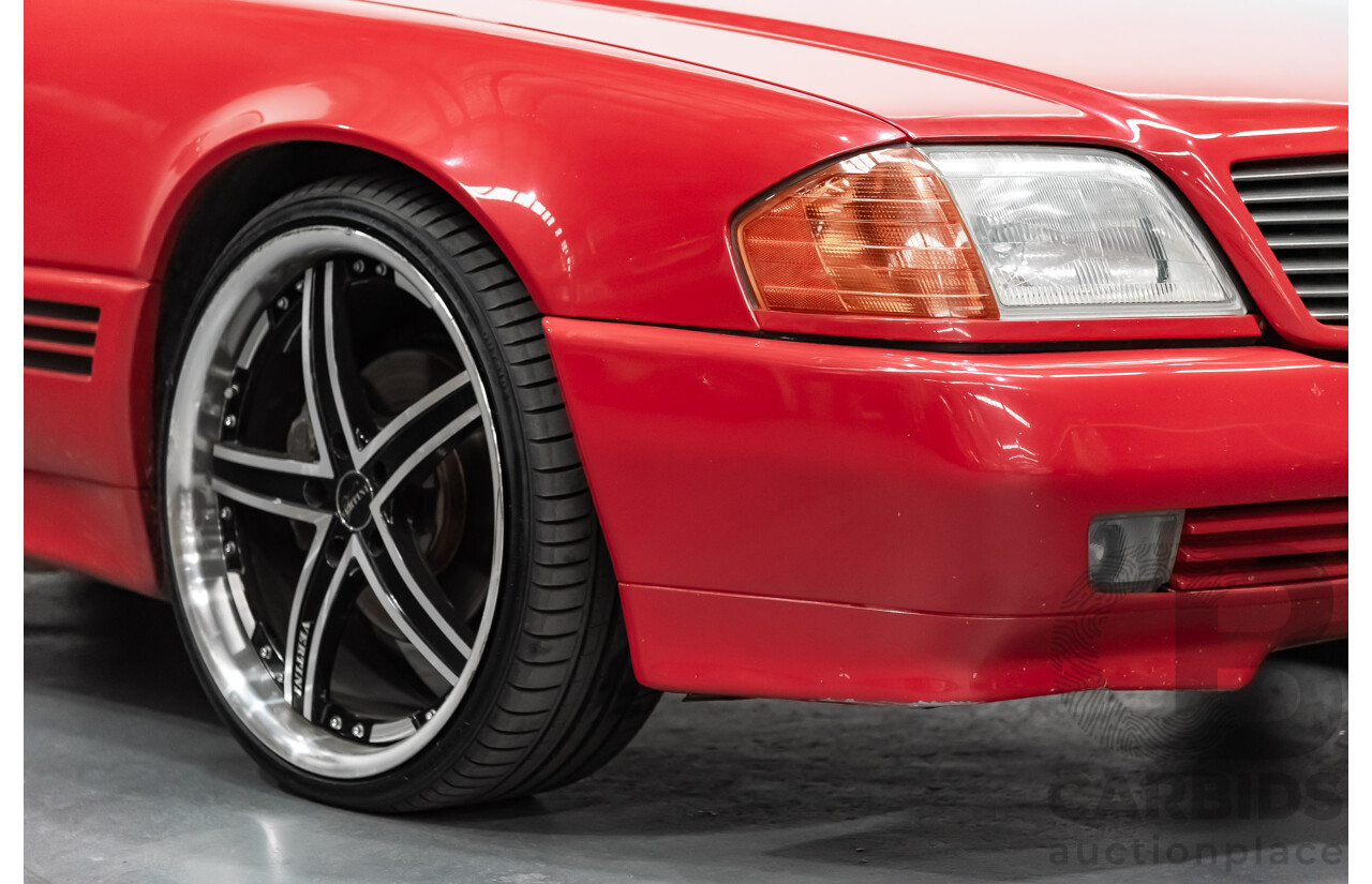 7/1990 Mercedes-Benz 500 SL  2d Convertible Red 5.0L V8