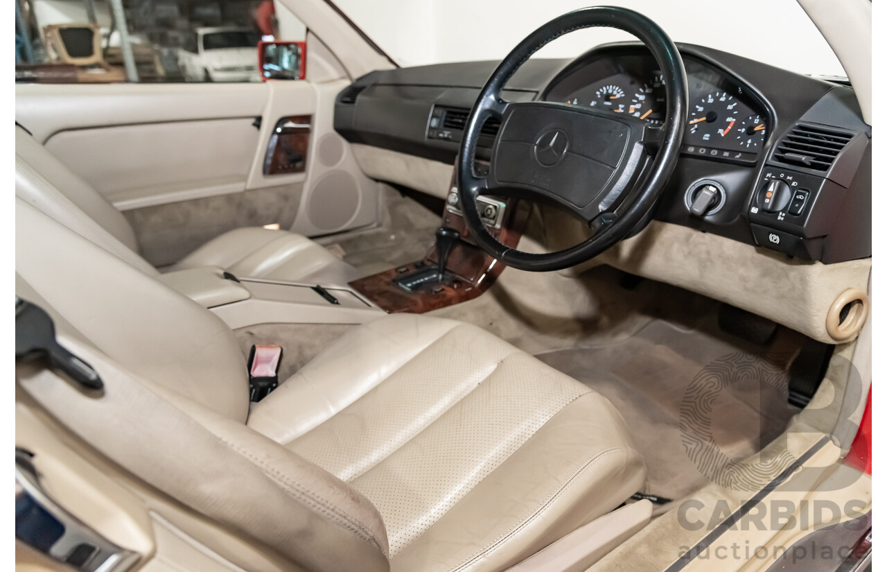 7/1990 Mercedes-Benz 500 SL  2d Convertible Red 5.0L V8