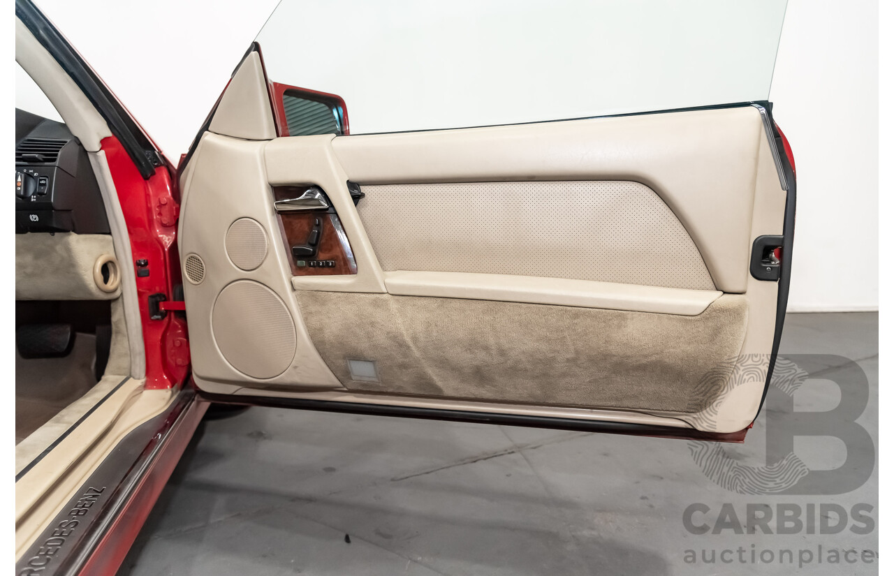 7/1990 Mercedes-Benz 500 SL  2d Convertible Red 5.0L V8
