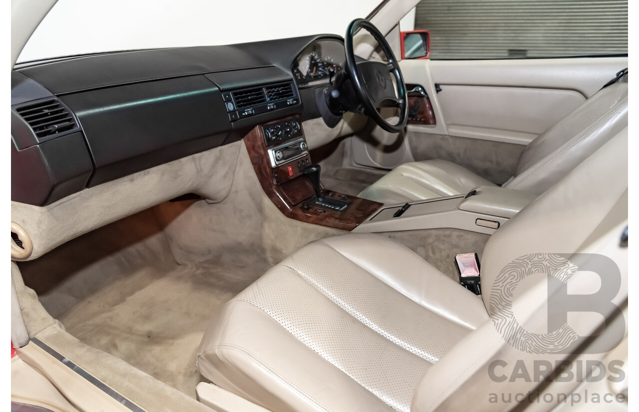 7/1990 Mercedes-Benz 500 SL  2d Convertible Red 5.0L V8