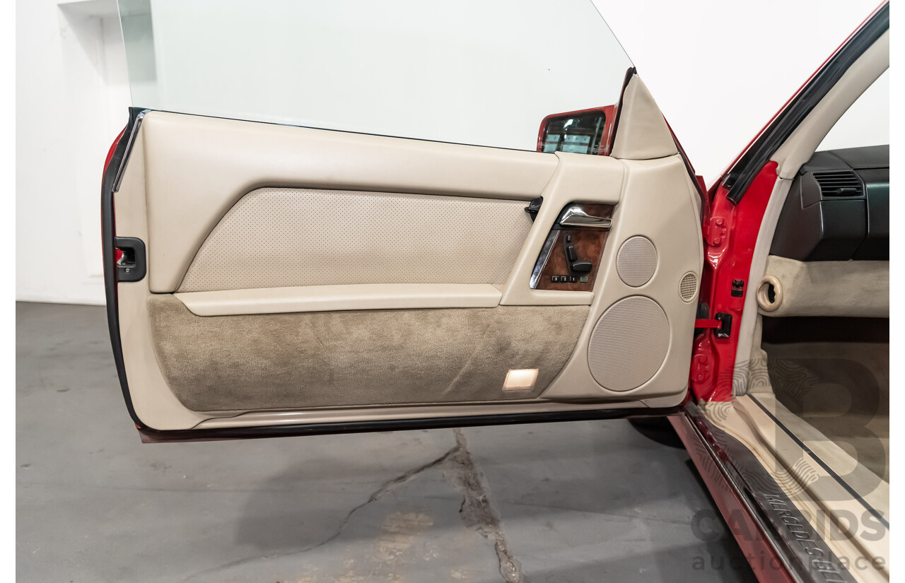 7/1990 Mercedes-Benz 500 SL  2d Convertible Red 5.0L V8