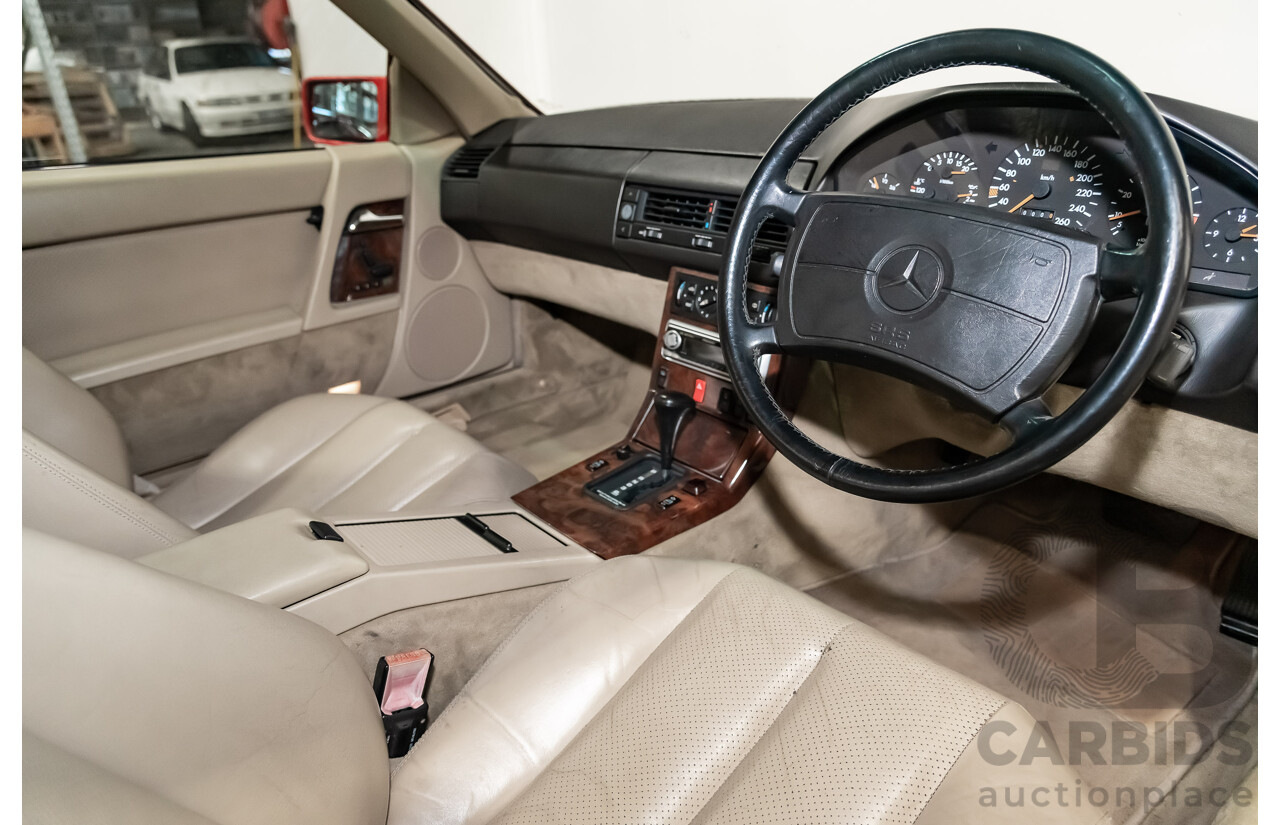 7/1990 Mercedes-Benz 500 SL  2d Convertible Red 5.0L V8