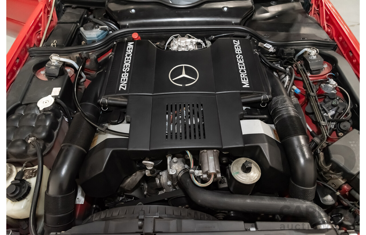 7/1990 Mercedes-Benz 500 SL  2d Convertible Red 5.0L V8